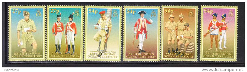 British Indian Ocean Territory BIOT 2008 Military Uniforms MNH - Territoire Britannique De L'Océan Indien