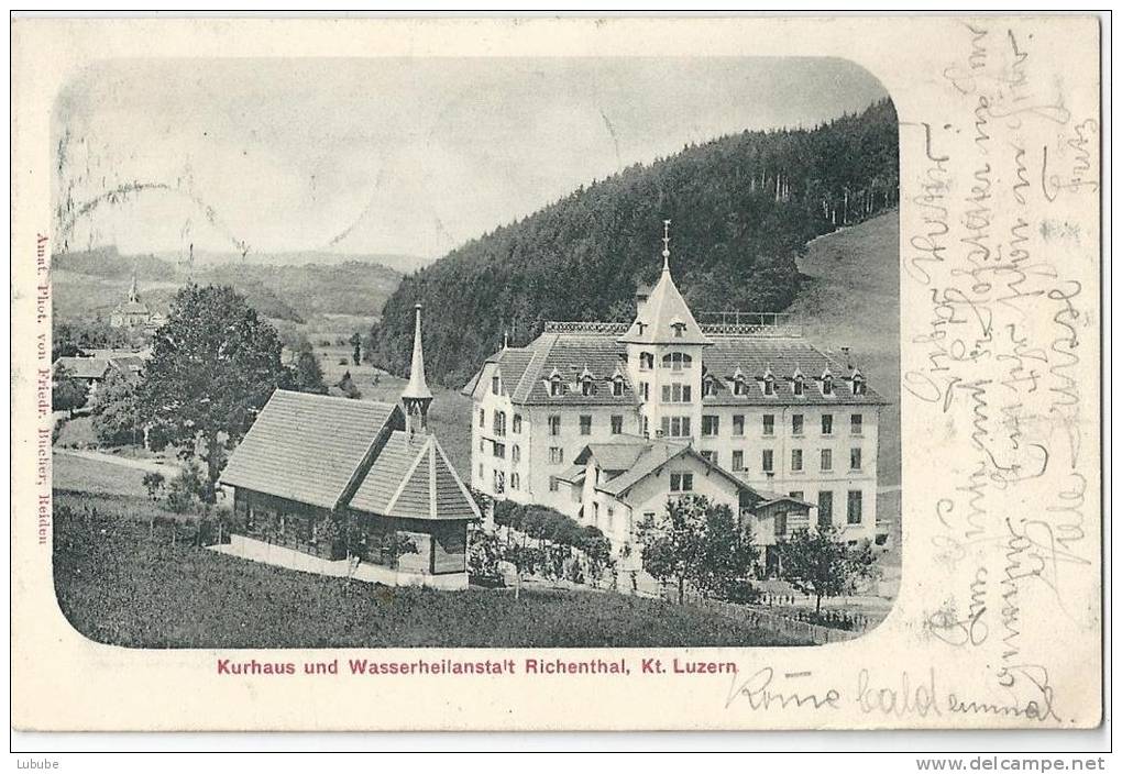 Richenthal - Kurhaus Und Wasserheilanstalt            1905 - Richenthal
