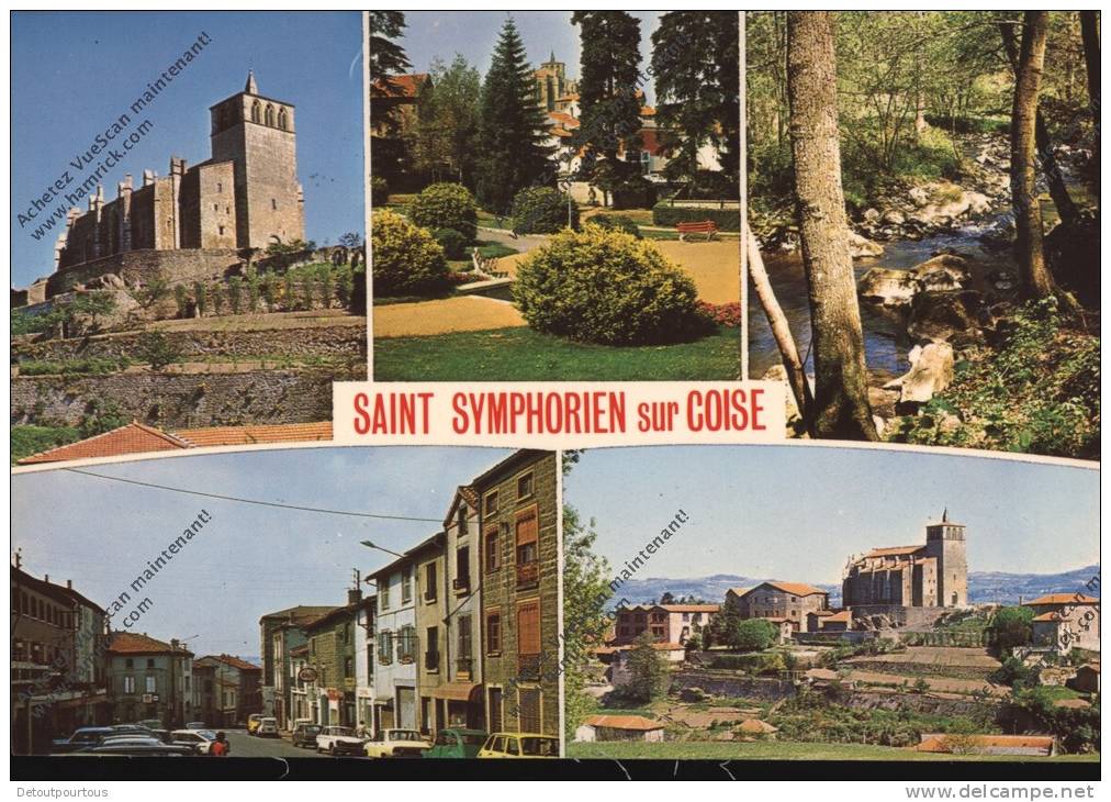 SAINT ST SYMPHORIEN SUR COISE Rhône 69 : Rue Principale église Parc - Saint-Symphorien-sur-Coise