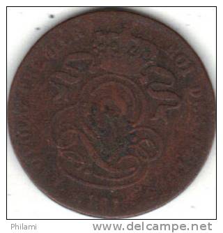 BELGIQUE MORIN N° 109 1861 2cts LEOPOLD I . (PJ8) - 2 Cent