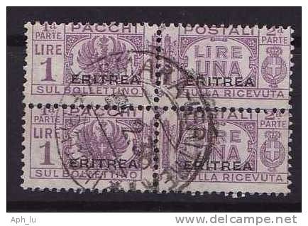 Ital. Eritrea, Paketmarke, MiNr. 27 Gestempeltes Paar (b101005) - Eritrea