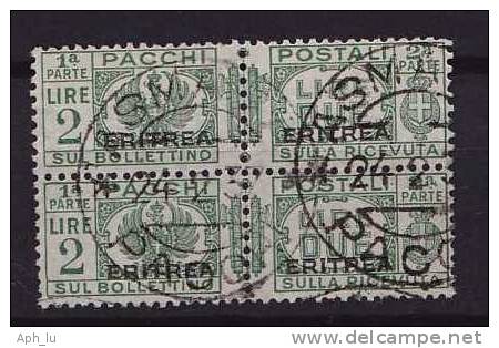 Ital. Eritrea, Paketmarke, MiNr. 28 Gestempeltes Paar (b110109) - Eritrea