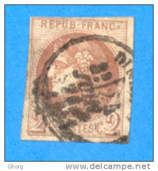 France 1870 : Cérès, Emission Dite De Bordeaux N° 40B Oblitérés - 1870 Bordeaux Printing