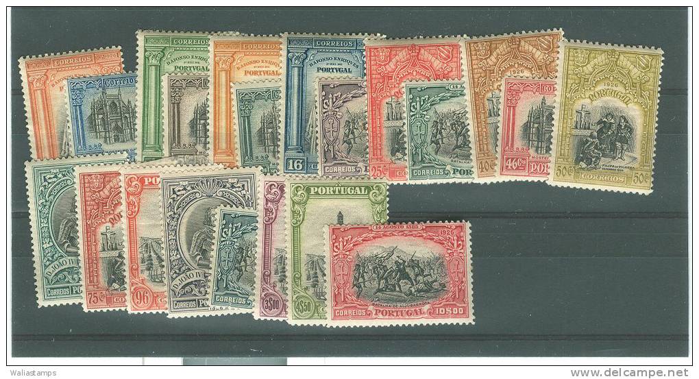 Portugal 1926, Set Of 21, First Independence Issue, Scott 377-97, SG 671-91, MM - Ungebraucht