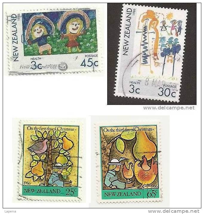 Nueva Zelanda 1986 Used 4 Stamps - Used Stamps