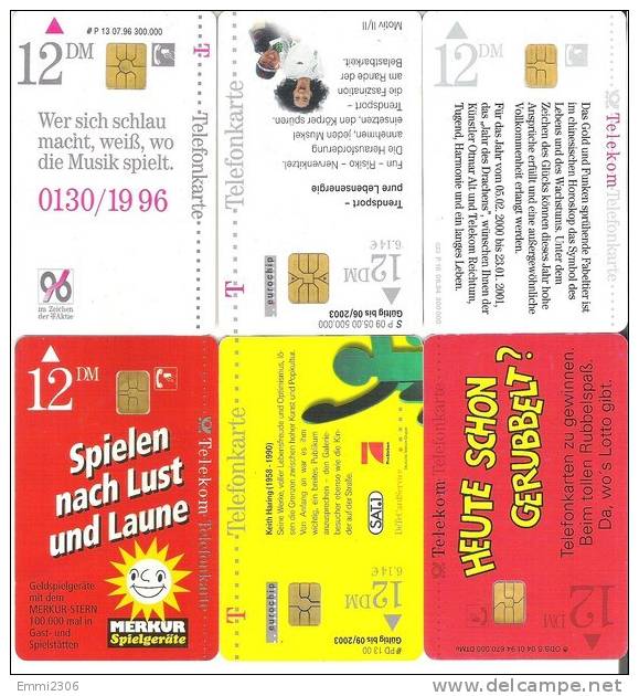 Telefonkarten / Lot Mit 6  TK Gebraucht  (11) - Sammlungen