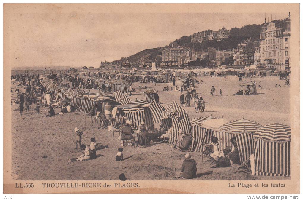 TROUVILLE-REINE-PLAGE Serie565  VG 1937  -ORIGINALE D´EPOCA 100% - Trouville