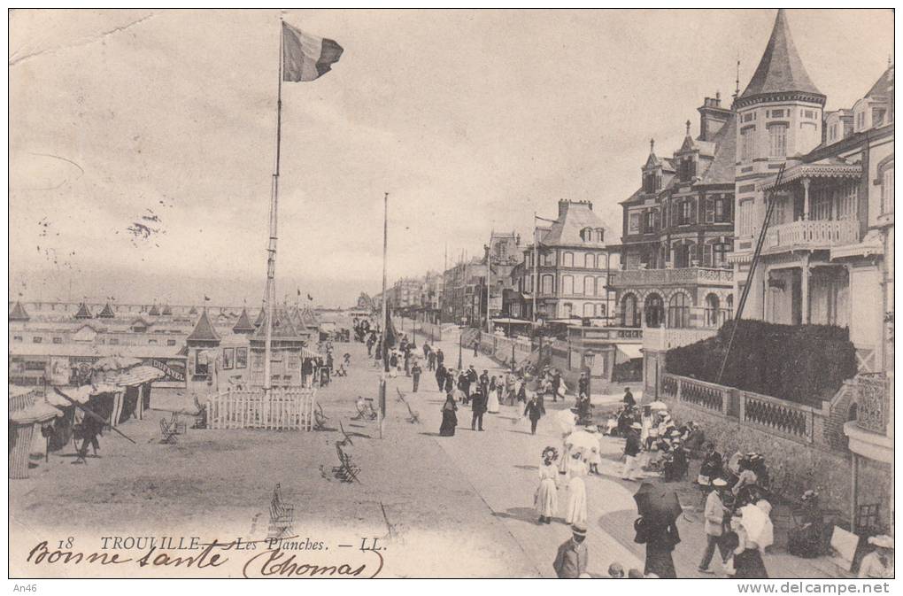 TROUVILLE-PLAGE Serie 18  VG 19  -ORIGINALE D´EPOCA 100% - Trouville