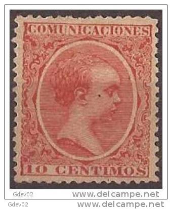 ES218-2715TIO.Spain Espagne ALFONSO XIII 1889-1899 (Ed 218*) Con Charnela. CENTRADO DE LUJO. - Otros & Sin Clasificación