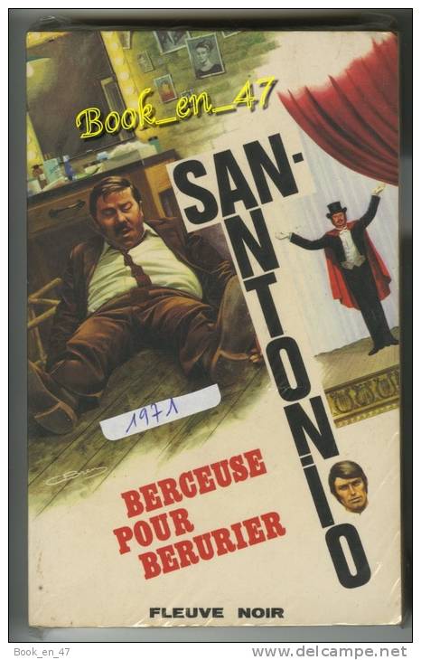 {69801} San-Antonio, Berceuse Pour Bérurier. 1971 . " En Baisse " - San Antonio