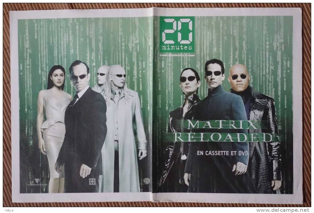 PUBLICITÉ Pour La Sortie Du DVD "MATRIX RELOADED" - Werbetrailer