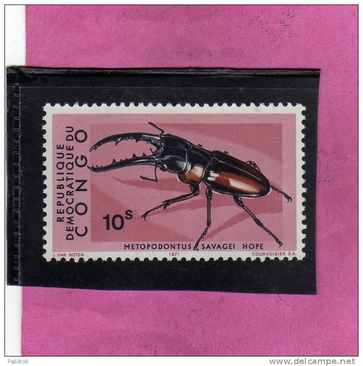 CONGO REPUBLIQUE 1971 INSECTS - INSETTI METOPODONTUS SAVAGEI HOPE MNH - Nuevas/fijasellos