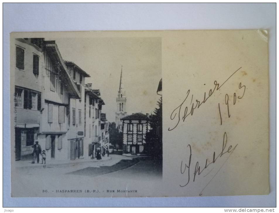 HASPARREN  :  Rue  MONTANTE  1903 - Hasparren
