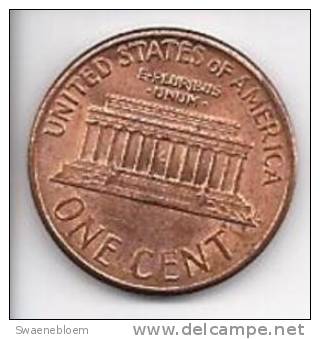 US.- Munten - USA 1 Cent 1990. Abraham Lincoln. 0.01 Dollarcent. United Status Of America. One Cent. - Sonstige – Amerika