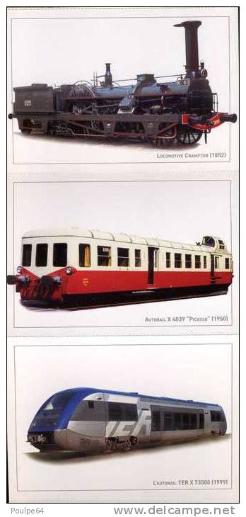 Carnet De 10 Cartes Postales " Le Train Capitale " - Eisenbahnen