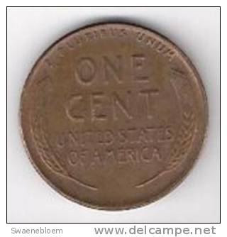US.- Munten - USA 1 Cent 1945. Abraham Lincoln. 0.01 Dollarcent. United Status Of America. One Cent. - Andere - Amerika