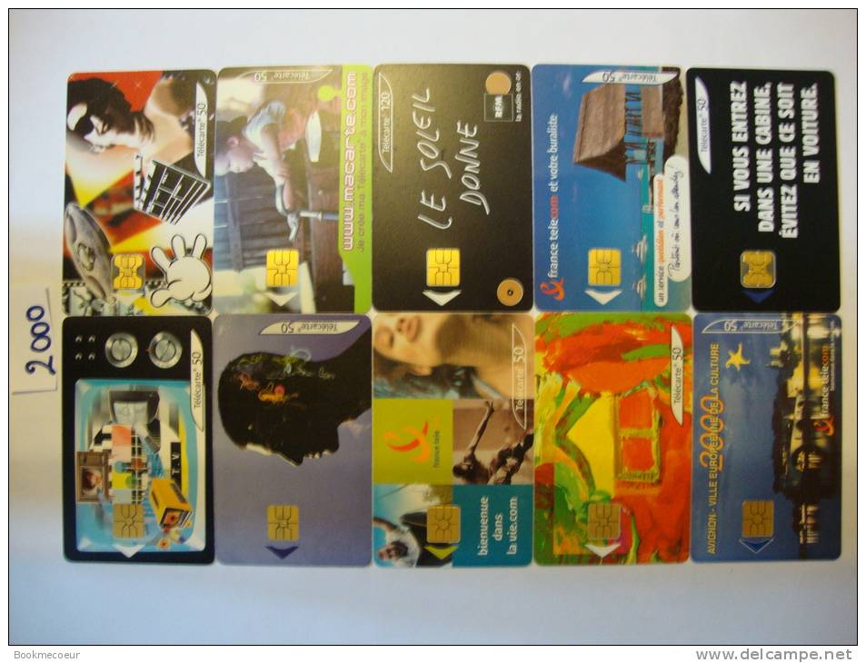 2000  LOT  10 TELECARTES - 2000