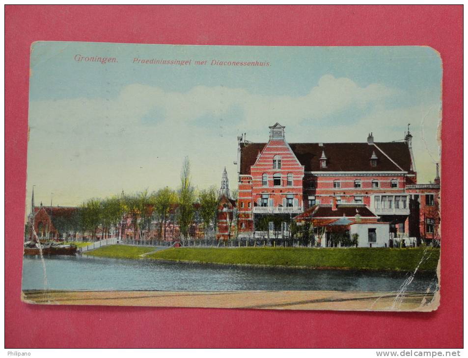 > Netherlands > Groningen >  Oraedininssingel Met Diaconessenhuis  1916 Cancel-  --- Ref 647 - Groningen