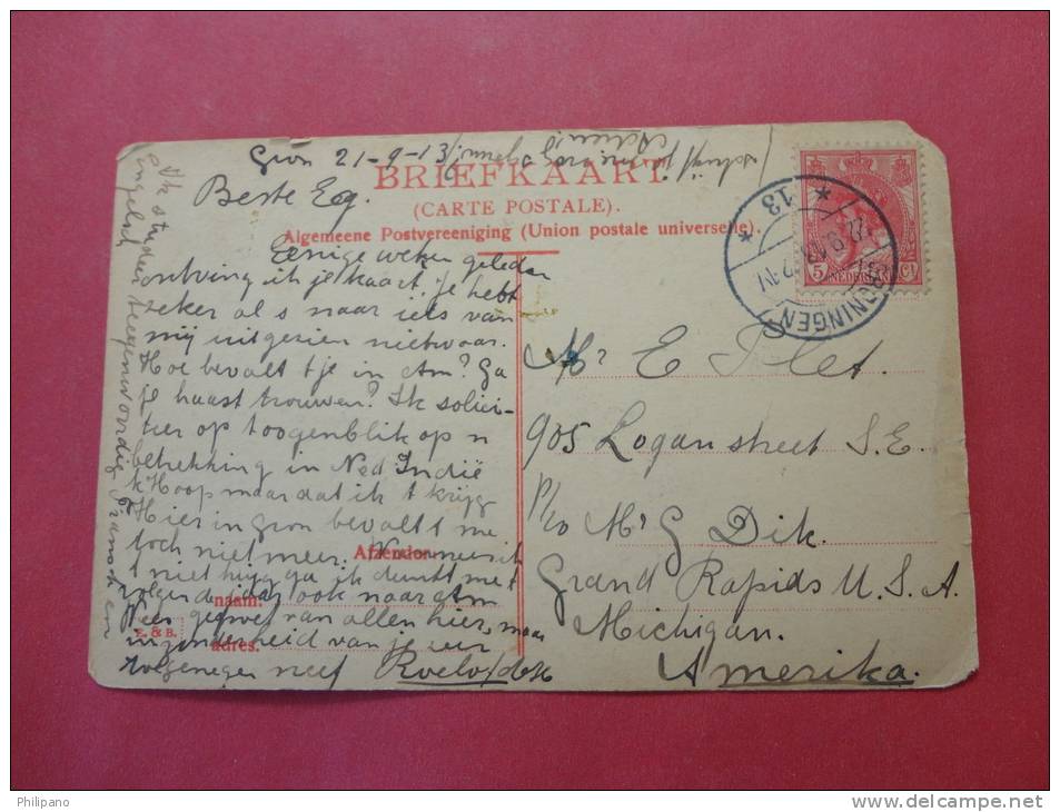 Netherlands > Friesland > Franeker   Zakkedragershuisje Met 't Plat--  1911 Cancel    Ref 647 - Franeker