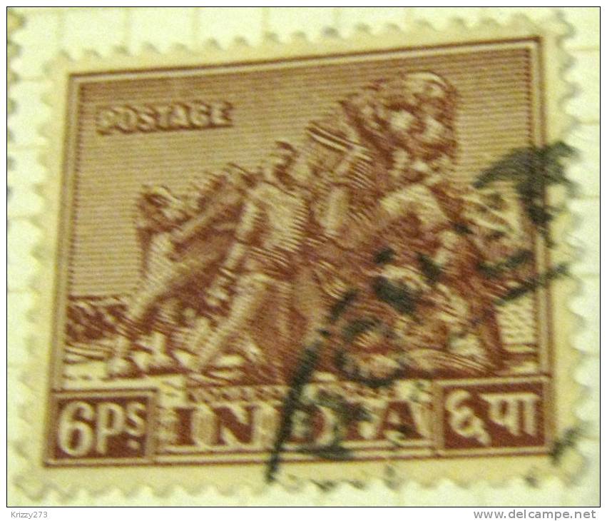 India 1949 Konarak Horse 6p - Used - Oblitérés