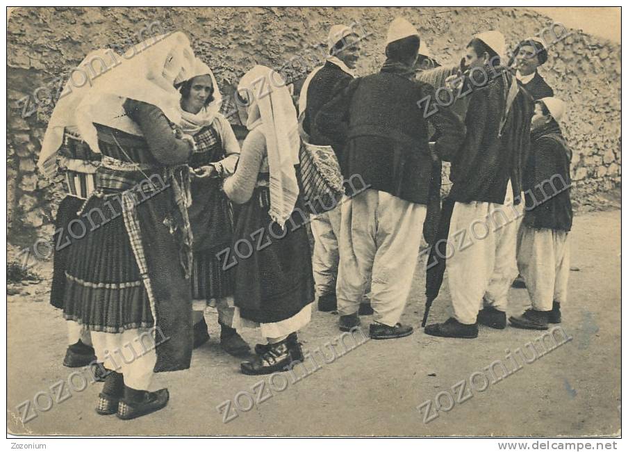 SHKODER, SCUTARI, COSTUM ZADRIMA, Old Postcard - Albania