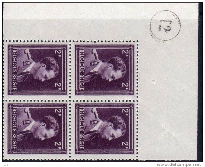 643  **  Bloc 4  Cdf  12 - 1934-1935 Leopold III