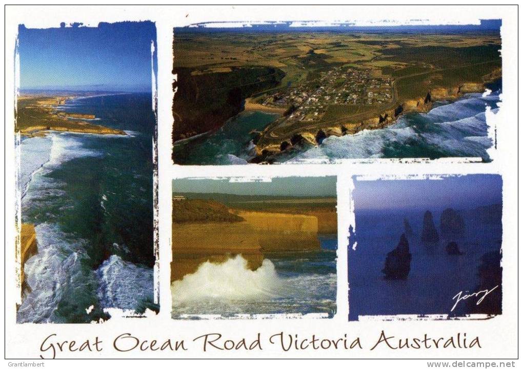 The Great Ocean Road, Victoria Multiview - Global Image PC 122 Unused - Sonstige & Ohne Zuordnung