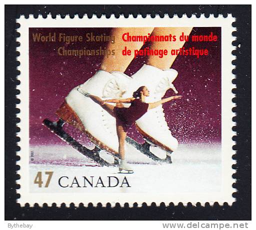 Canada MNH Scott #1899 47c Women`s Singles - World Figure Skating Championships - Unused Stamps