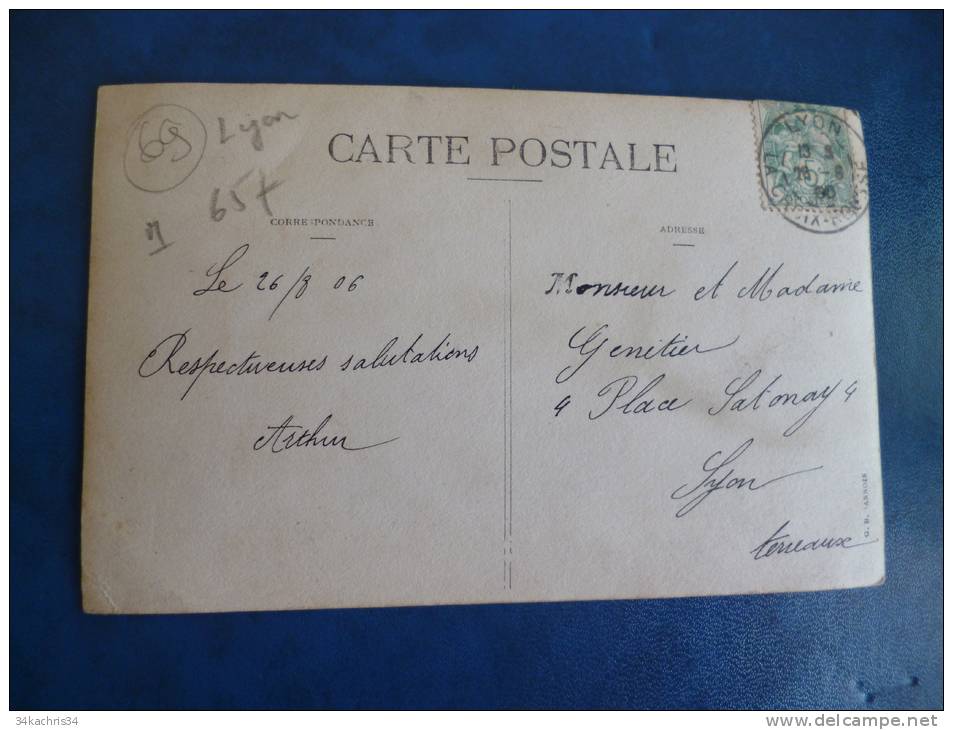 CPA Partie De Lyon . Identifiée Au Cachet. A Re Situer Dans Lyon. Genetier Menuisier. - Other & Unclassified