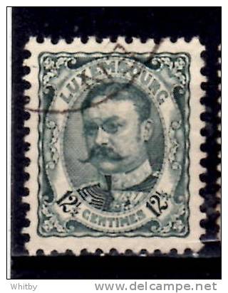 Luxembourg 1907 12 1/2c Grand Duke William Issue #83 - 1906 Guillaume IV