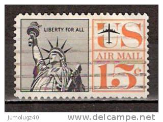 Timbre Etats-Unis Y&T Air Mail N° PA 59 (3). Oblitéré. 15 Cents. Cote 0.15 € - 2a. 1941-1960 Oblitérés