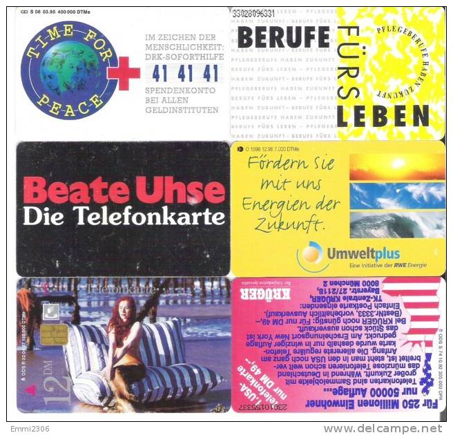 Telefonkarten / Lot Mit 6 TK  Gebraucht  ( 20 ) - Sammlungen