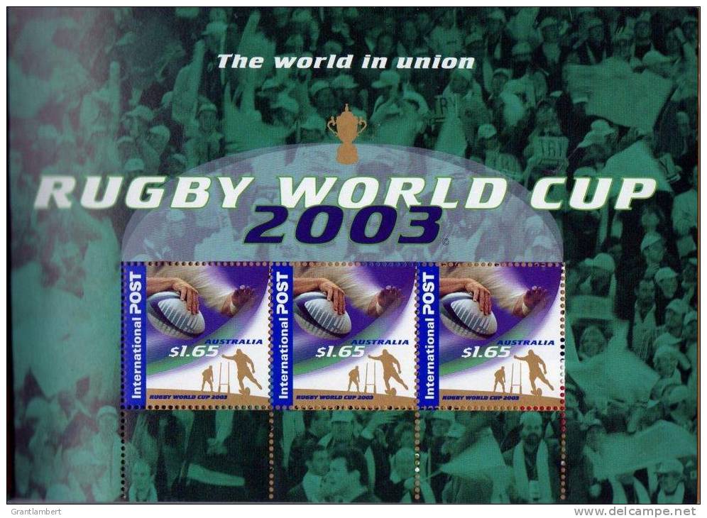 Australia 2003 Rugby World Cup Souvenir Prestige Booklet - See 2nd Scan - Rugby
