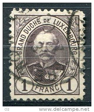 LUXEMBOURG - Y&T 66 - 20% De La Cote - 1891 Adolphe De Face