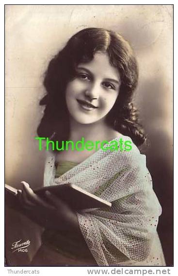 RPPC REAL PHOTO POSTCARD BEAUTIFUL LITTLE YOUNG GIRL ** CPA JOLIE PETITE JEUNE FILLE - Other & Unclassified