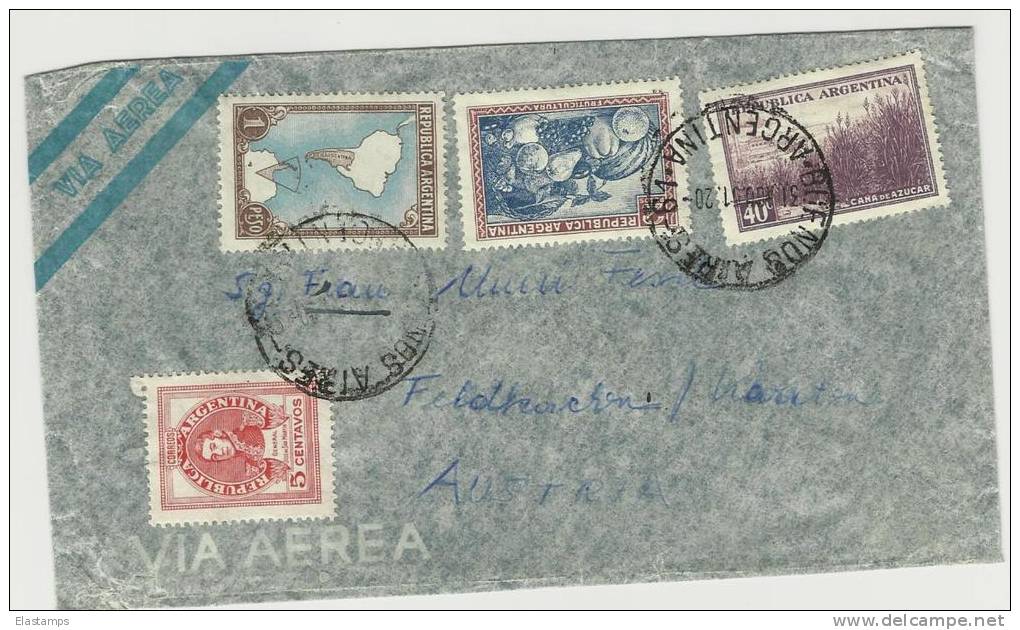 =Argentina  1951 Brief Nach Austria - Lettres & Documents