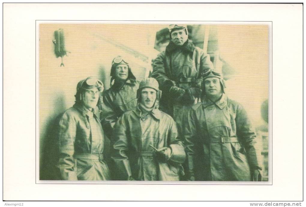 Group Of Pilots: G.Straube, B.Chuhnovsky, A.Alekseev, V.Fedotov, A.Shelagin - Russie