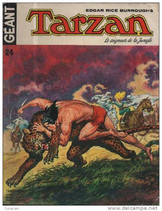 TARZAN GEANT N° 24 BE SAGEDITION 07-1975 - Tarzan