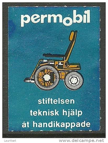 SCHWEDEN Sweden Hilfe Für  Behinderte Help For Disabled Persons (*) - Vignetten (Erinnophilie)