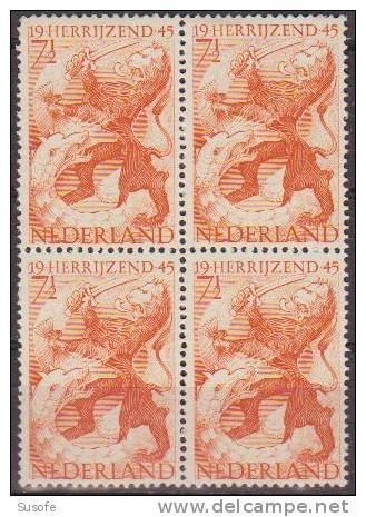 Holanda 1945 Scott 277 Sello ** B4 Leon Holandes Luchando Contra El Dragon Michel 443 Yvert 433 Stamps Timbre Pays-Bas - Unused Stamps