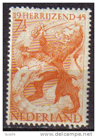 Holanda 1945 Scott 277 Sello ** Leon Holandes Luchando Contra El Dragon Michel 443 Yvert 433 Stamps Timbre Pays-Bas - Unused Stamps