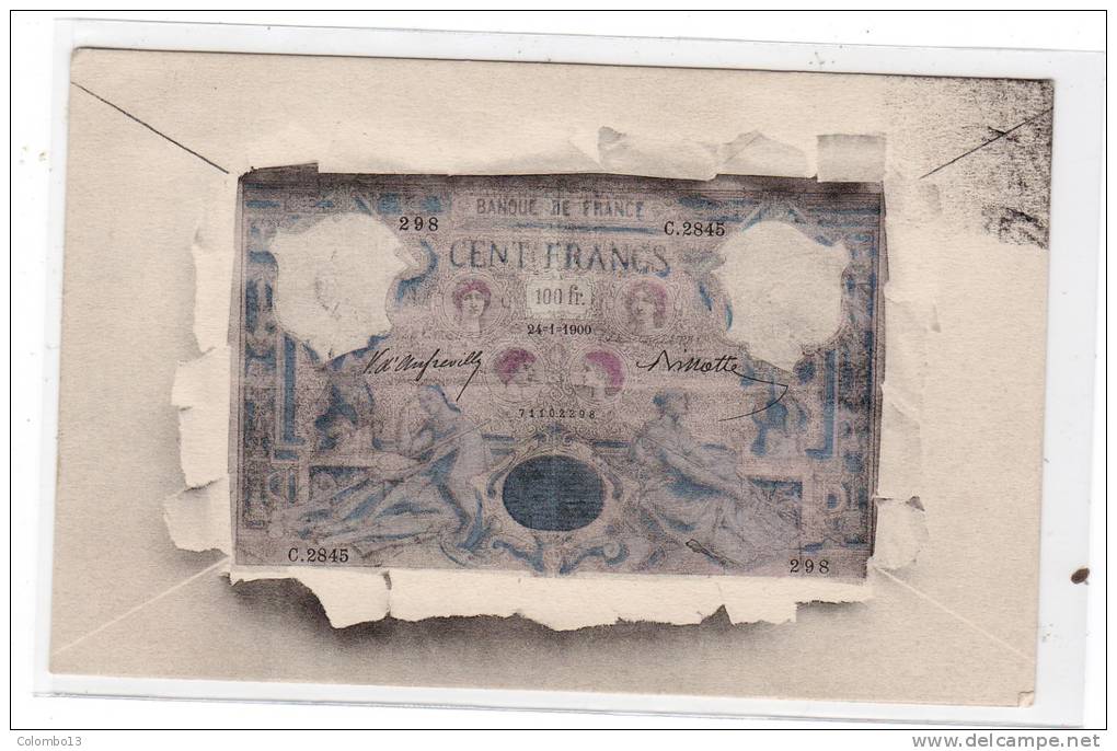 CPA BILLET DE CENT FRANCS DOS SIMPLE - Banks