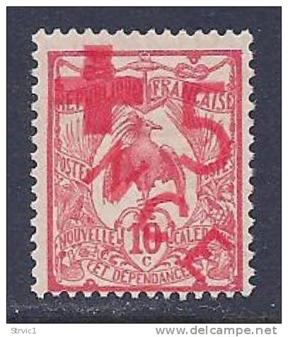 New Caledonia, Scott # B1 Mint Hinged Bird, Surcharged, 1915 - Other & Unclassified