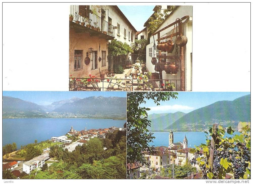 VIRA GAMBAROGNO Ticino Lago Maggiore 3 Ansichtskarten - Gambarogno