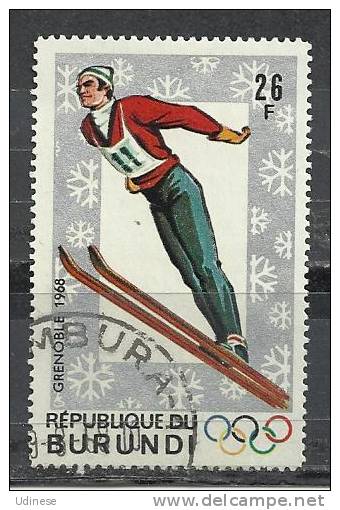 BURUNDI 1968 - WINTER OLYMPIC GAMES 26 - USED OBLITERE GESTEMPELT - Winter 1968: Grenoble