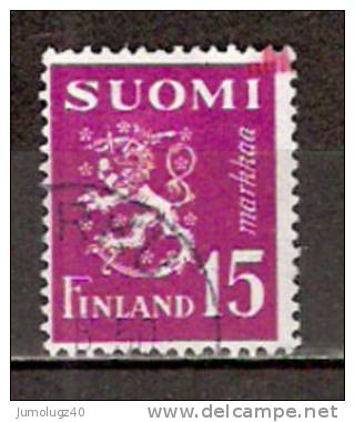 Timbre Finlande Y&T N°  366. Oblitéré. Cote 0.15 € - Used Stamps