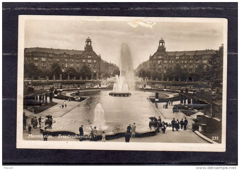 30804   Germania,    Mannheim,  Friedrichsplatz,  VG  1925 - Mannheim