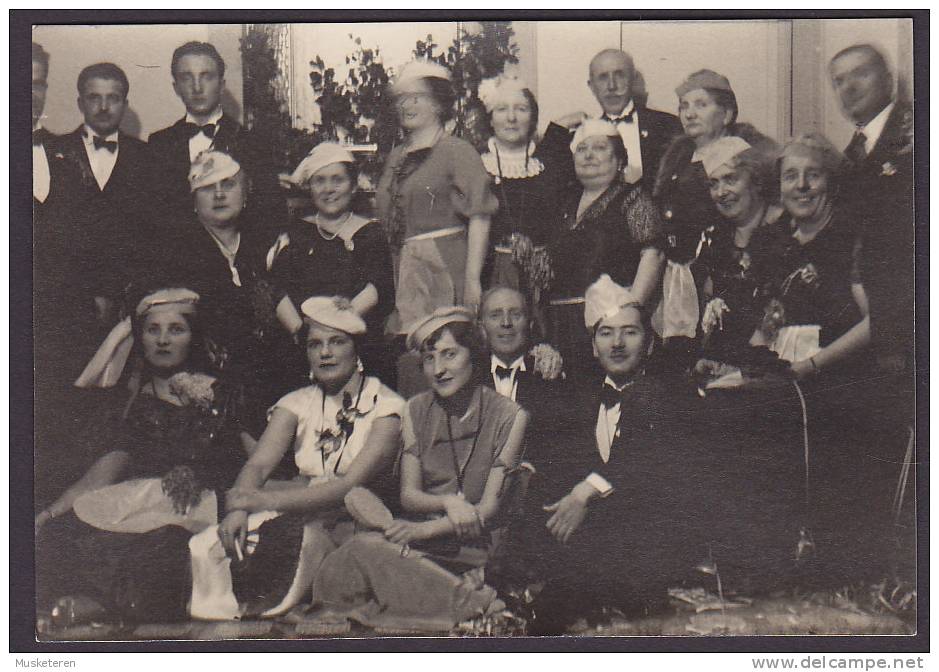 Italy Photo Cartolina Postale Fachists? Party Ca. 1930-40 (2 Scans) - Ohne Zuordnung