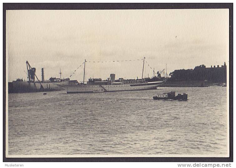 Italy Photo Boats In Harbour (2 Scans) - Schiffe