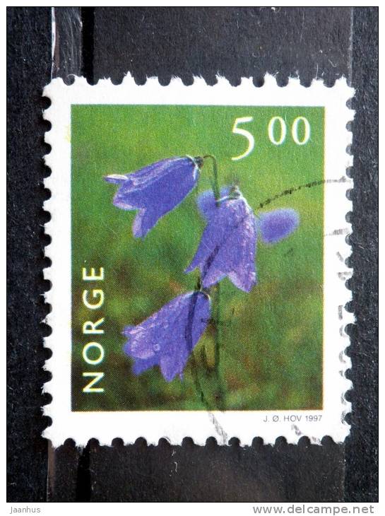 Norway - 1997 - Mi.nr.1233 - Used - Native Plants - Harebell - Definitives - On Paper - Used Stamps